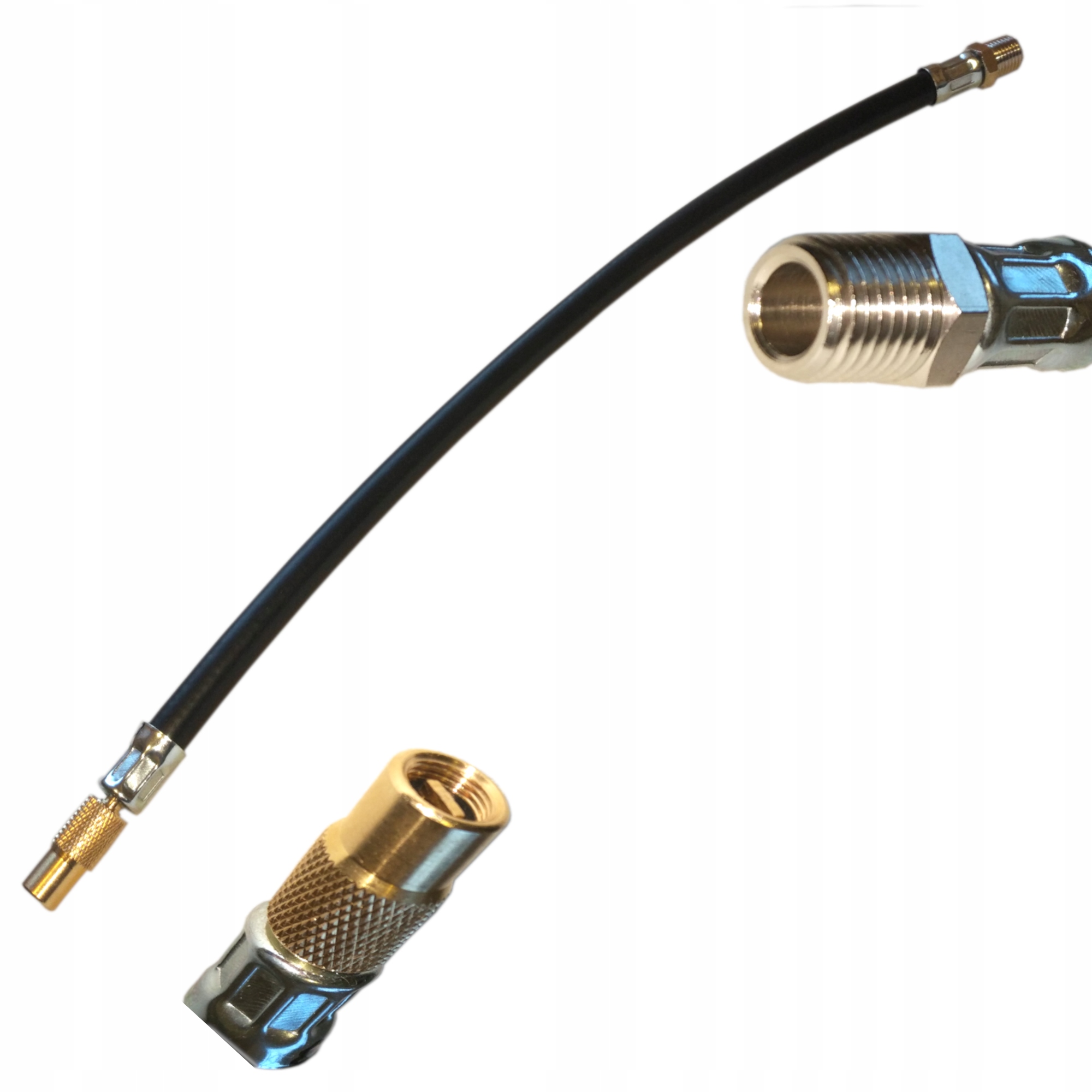 Hadice pro čerpání pod pistoli 1/4'' otočná 2M