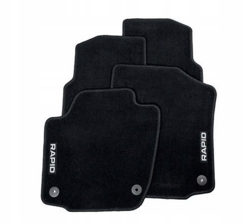 DYWANIKI WELUROWE SKODA RAPID komplet ORYGINAL