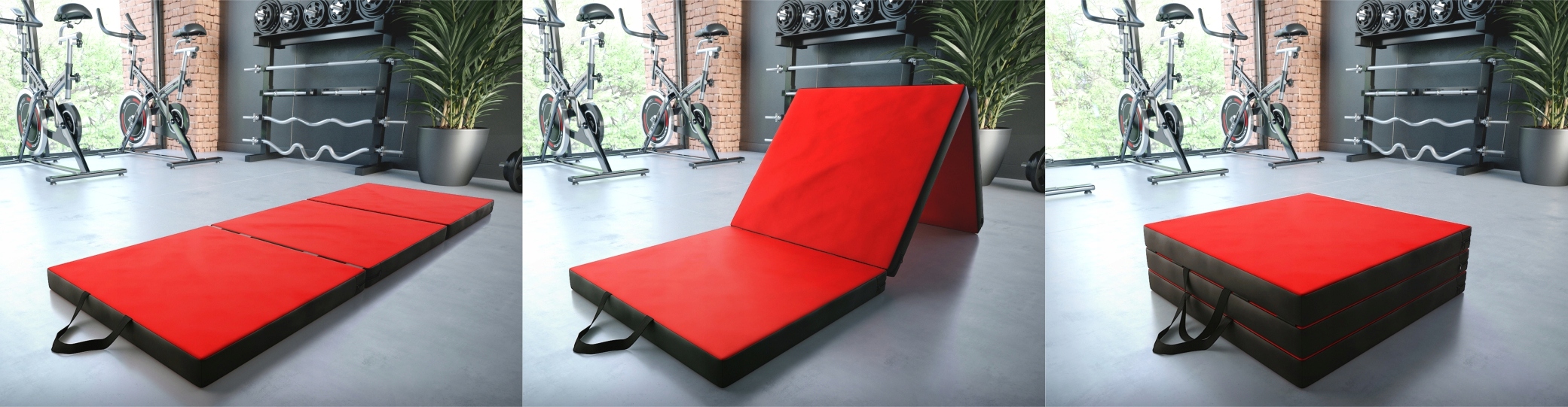 Mata materac gimnastyczny do ćwiczeń 180x60x6 T Długość 180 cm