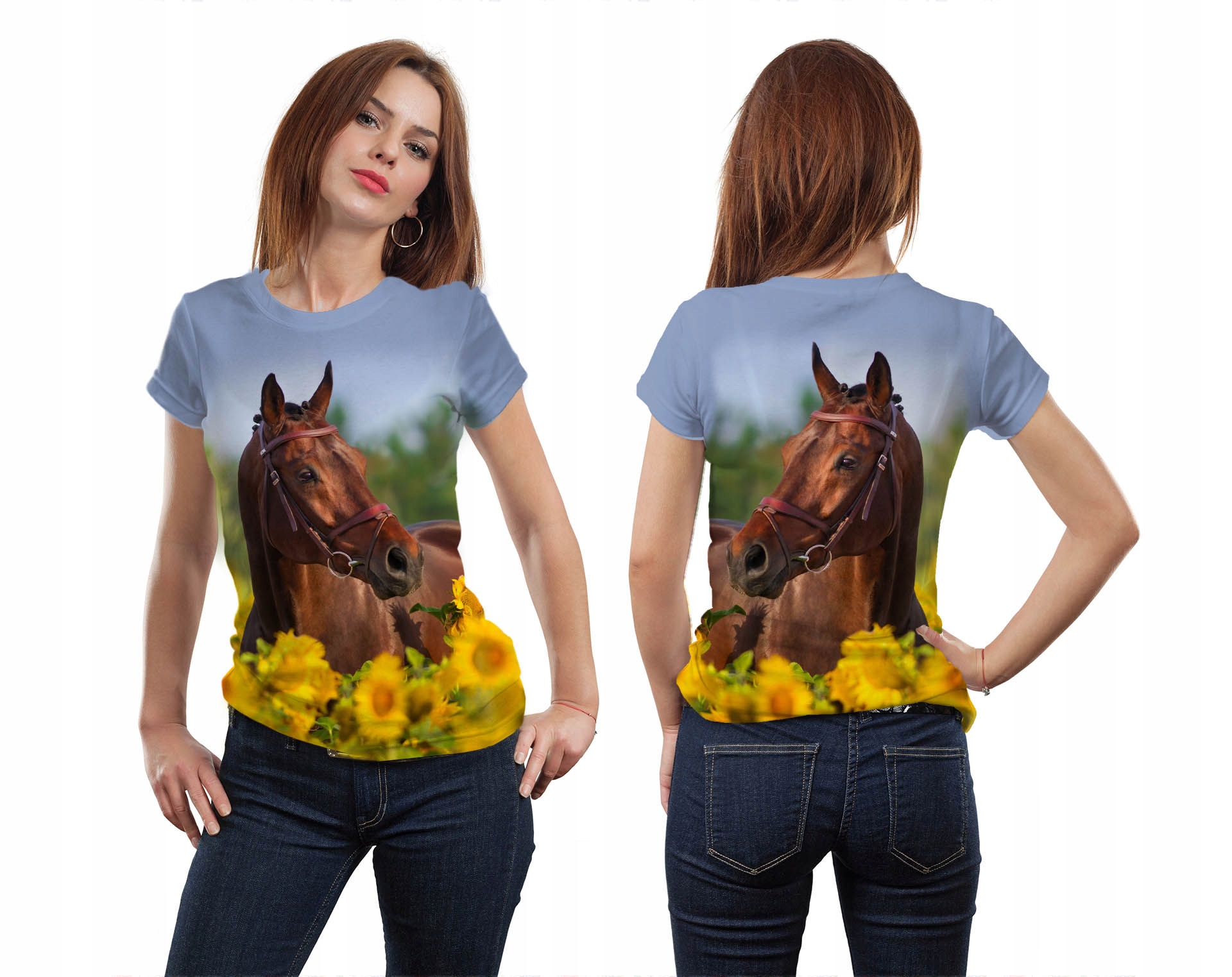 

Koszulka 3D Fullprint S Koń W Słonecznikach Nadruk