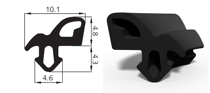 Uszczelka na RAMĘ do okien ALUPLAST S-1560 Kod producenta S-1560
