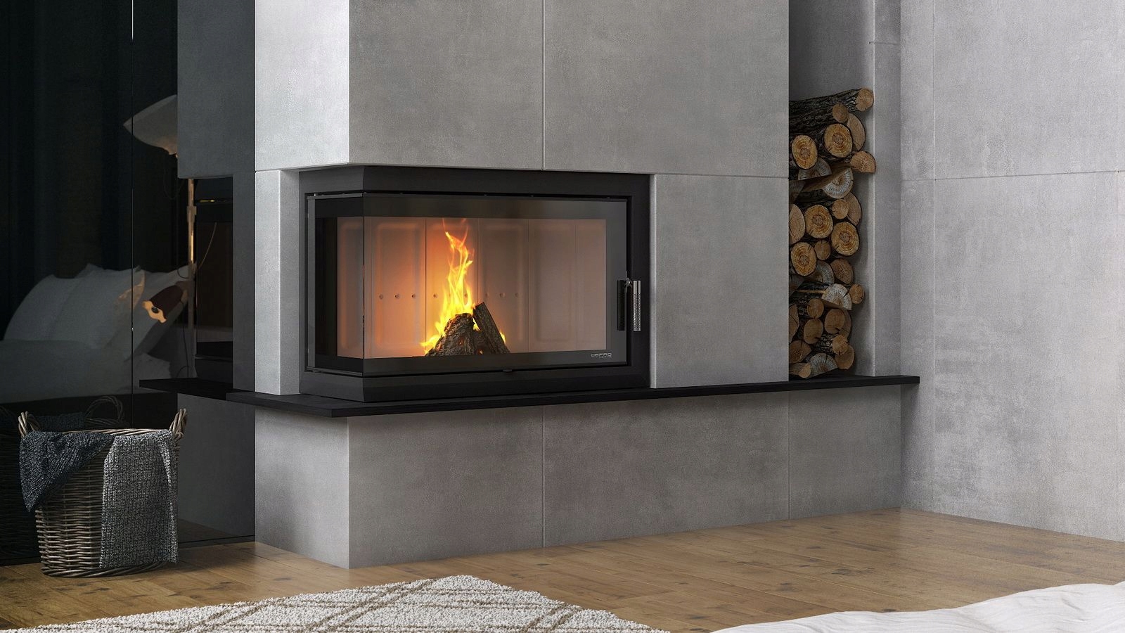 DEFRO KOMINEK WKŁAD KOMINKOWY INTRA ME BL SLIM 8kW Marka Defro Home