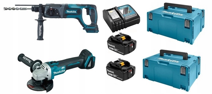 

Makita Combo DLX2153TJ1 DHR241 DGA506 2x5,0 Ah 18V