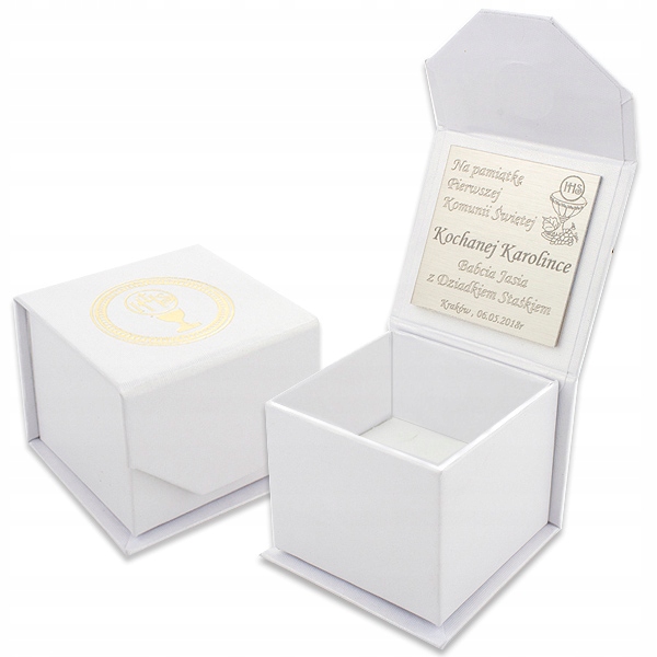 

Komunia! Pudełko na biżuterię z Grawerem Dedykacją