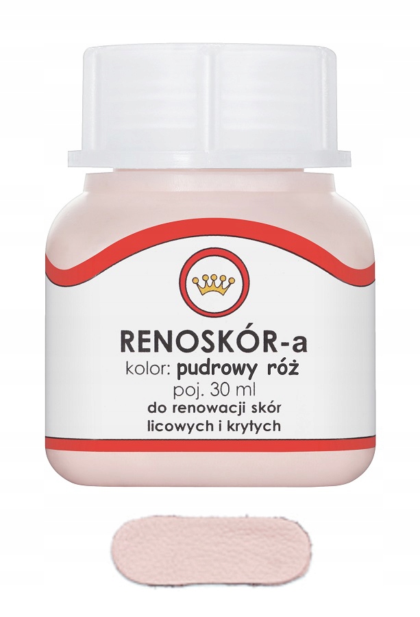 RENOSKÓR FARBA LAKIER DO SKÓRY PUDROWY RÓŻ