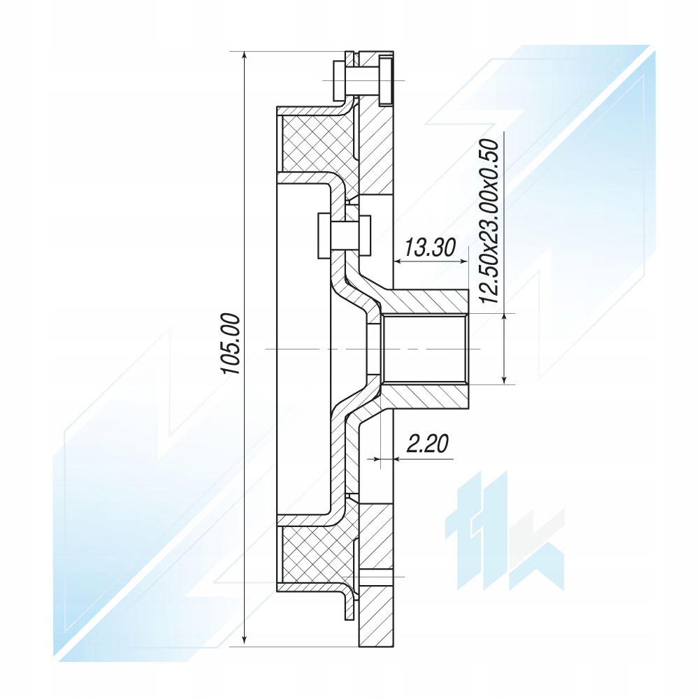 TARCZA SPRZĘGŁA SPRĘŻARKI Opel Astra G Producent części TTK