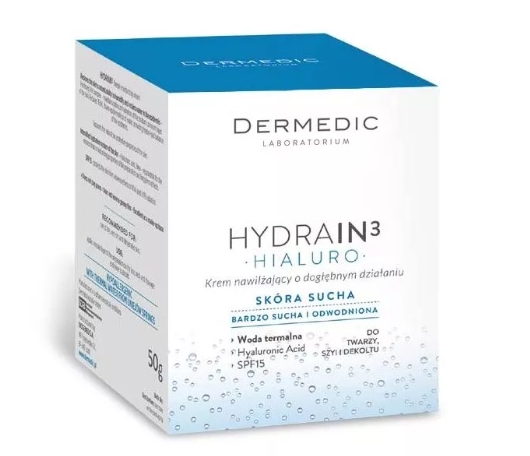 

Dermedic Hydrain 3 Hialuro Krem Nawilżający 50 G