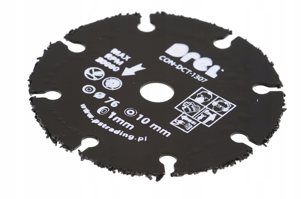 TARCZA PIŁA WĘGLIK SPIEKANY UNIWERSALNA 76 x 10 mm DO DREWNA PŁYT PILARKI