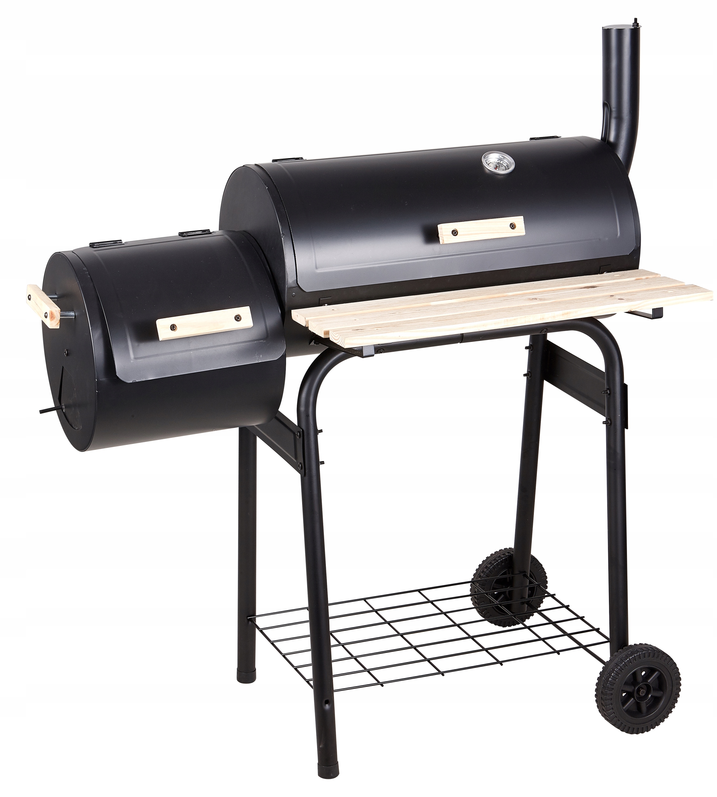 

Grill Ogrodowy Duży węglowy Wędzarnią Pokrywą Bbq