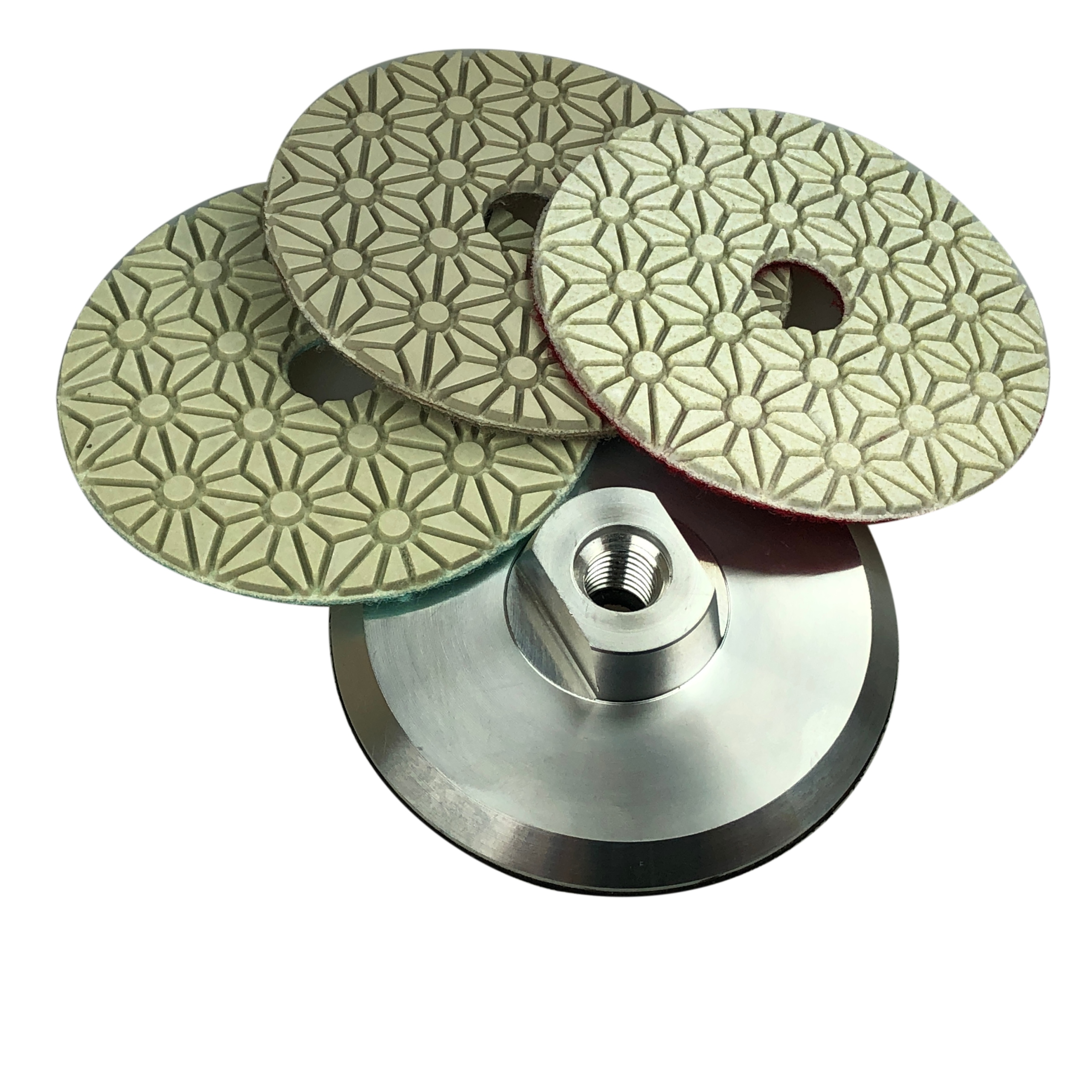 Leštící Disk 3 Stop. #1 #2 #3 Granit 100 Držák