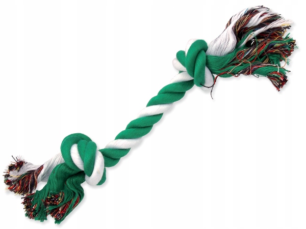 

Dog Fantasy Sznur Z Dwoma Węzłami 30 cm zielony