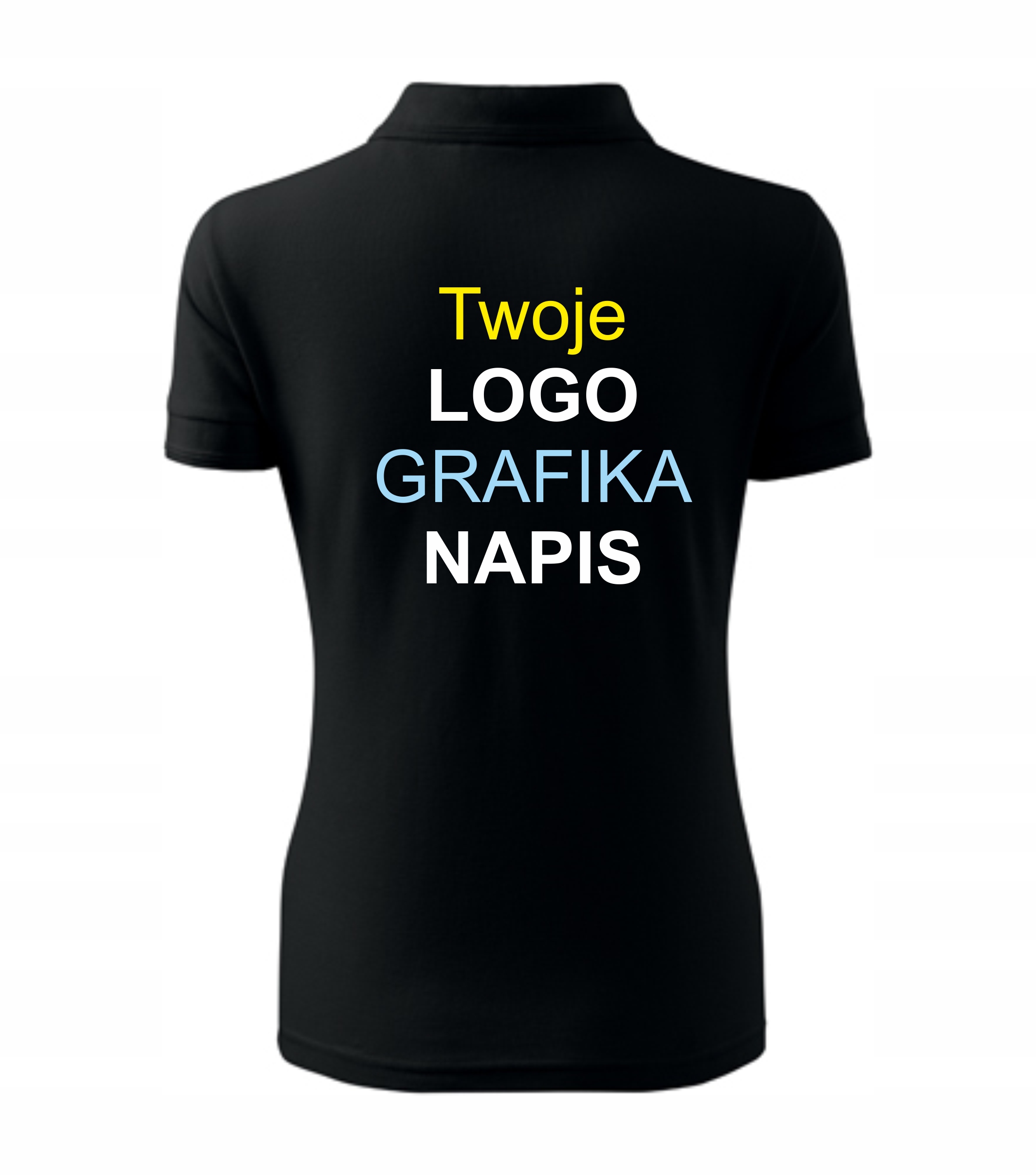 Koszulka POLO damska 2 x LOGO przód + tył KOLORY Kod producenta MP0005