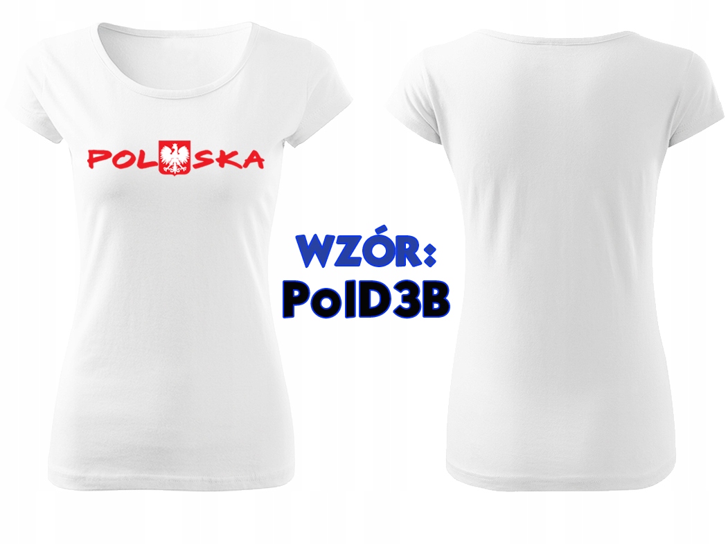 Koszulka POLSKA KIBICA damska REPREZENTACJI XXL Rozmiar 44