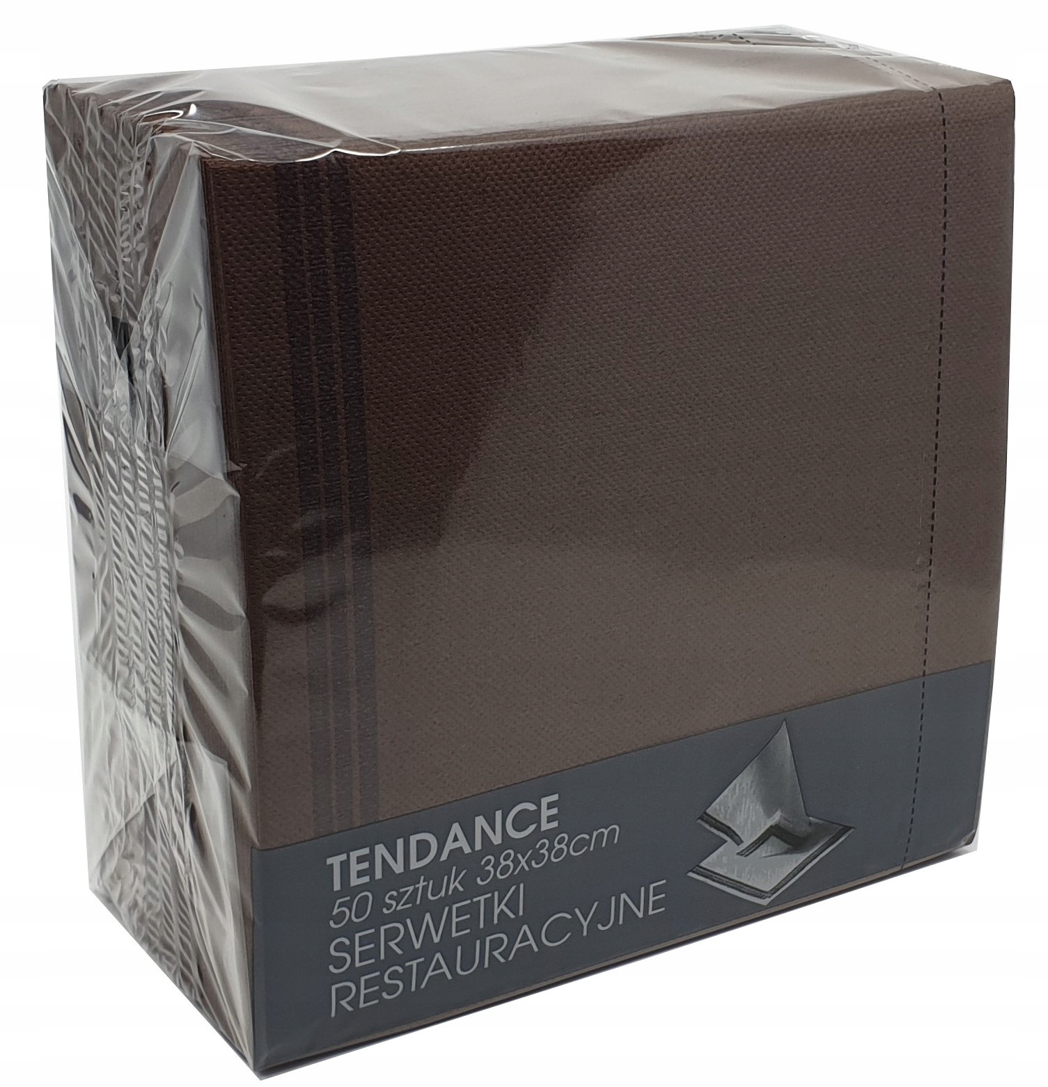 

Serwetki tendence 38x38 czekoladowe 50 sztuk