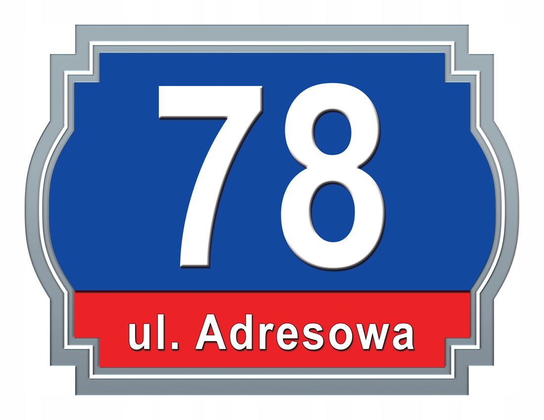 

Tabliczka Adresowa Adres Numer Na Dom znak ulica