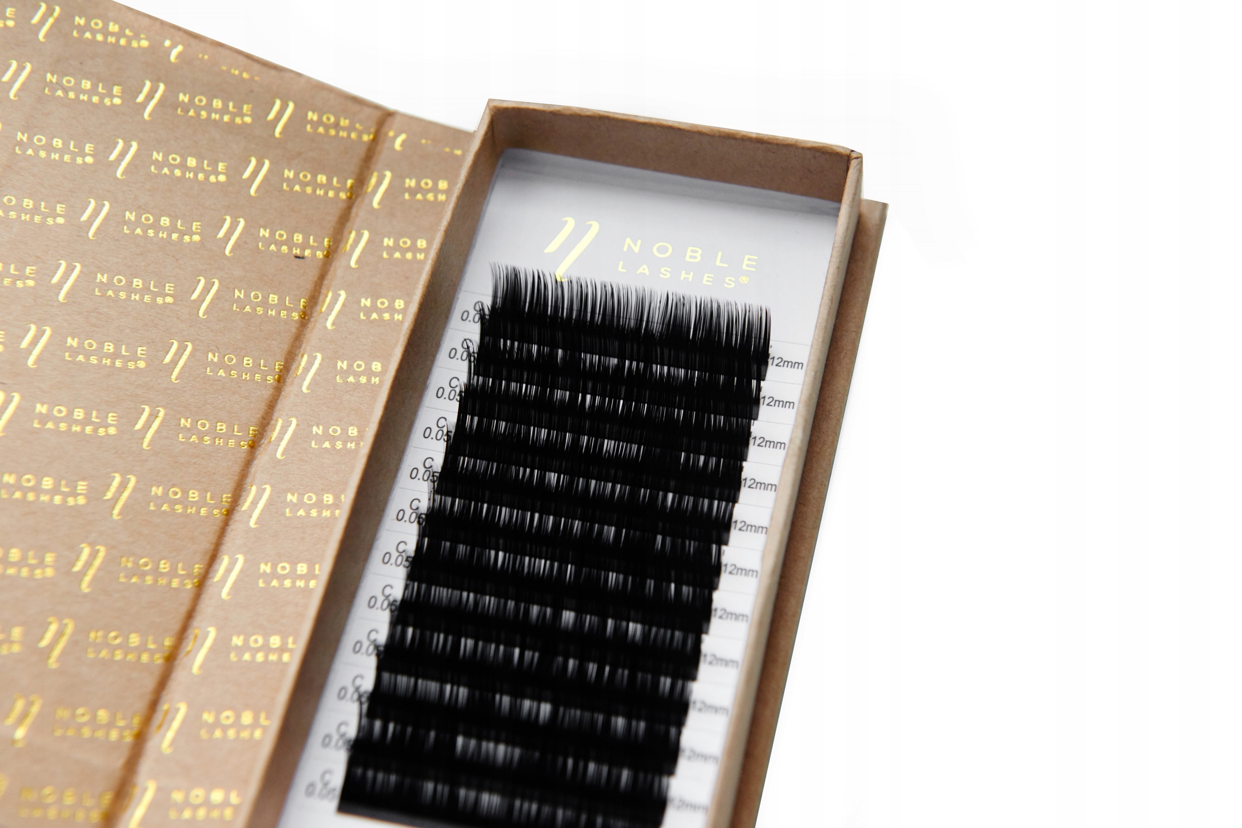 Noblelashes Rzęsy Eco Volume lashes 0,10C 9mm Rodzaj rzęs do przedłużania