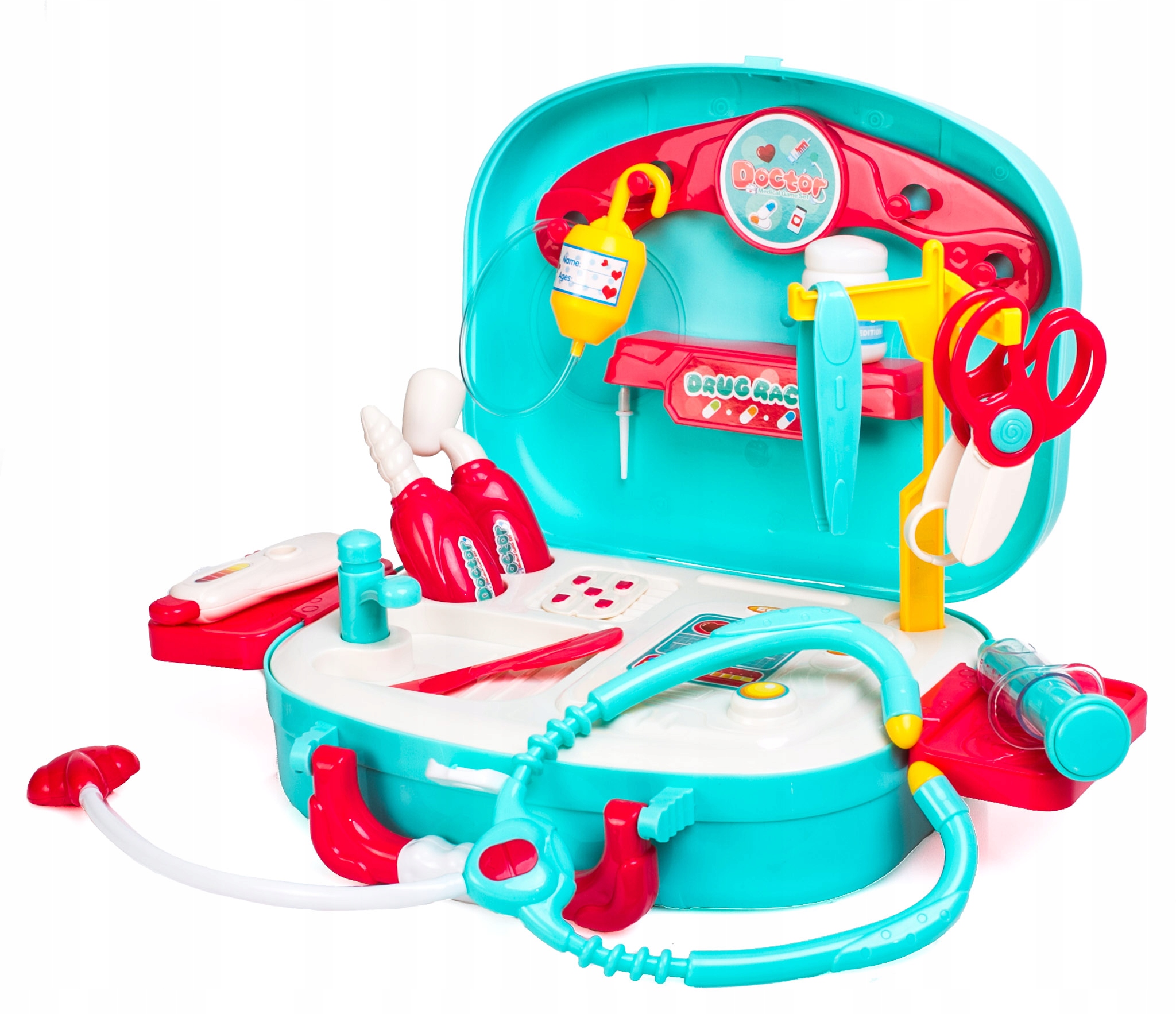 ZESTAW MAŁY LEKARZ DOKTOR W WALIZCE ZABAWKA 19 EL. Marka Doris