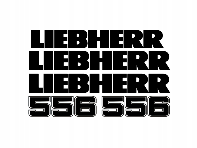 Samolepky samolepka Liebherr 556