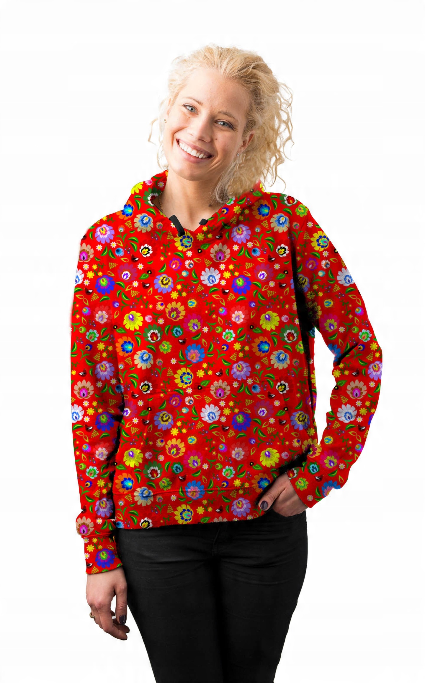 

Bluza Damska Print L Folklor Łowicki Modna Stylowa