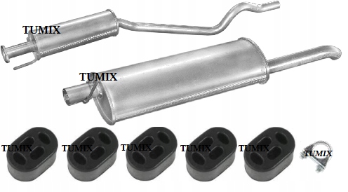 TŁUMIKI DO OPEL ASTRA F 1.4 1.6 1.8 2.0 KOMPLET