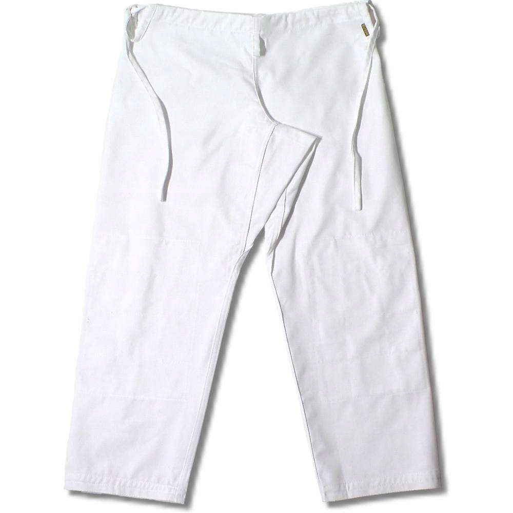Spodnie treningowe judo białe 170 cm Bushi