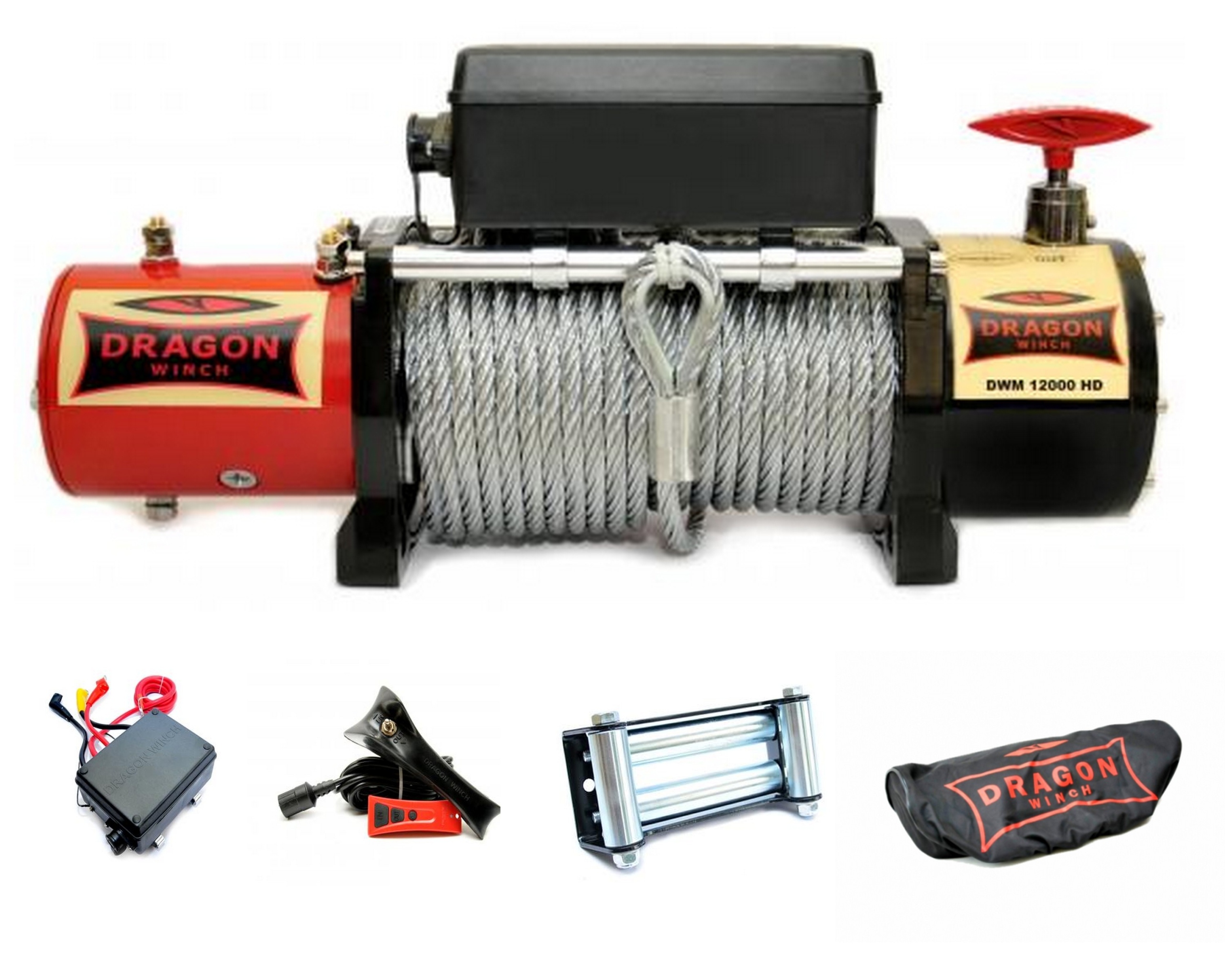 Лебідка DWM 12000 HD 5,5 T 12V DRAGON безкоштовно!!