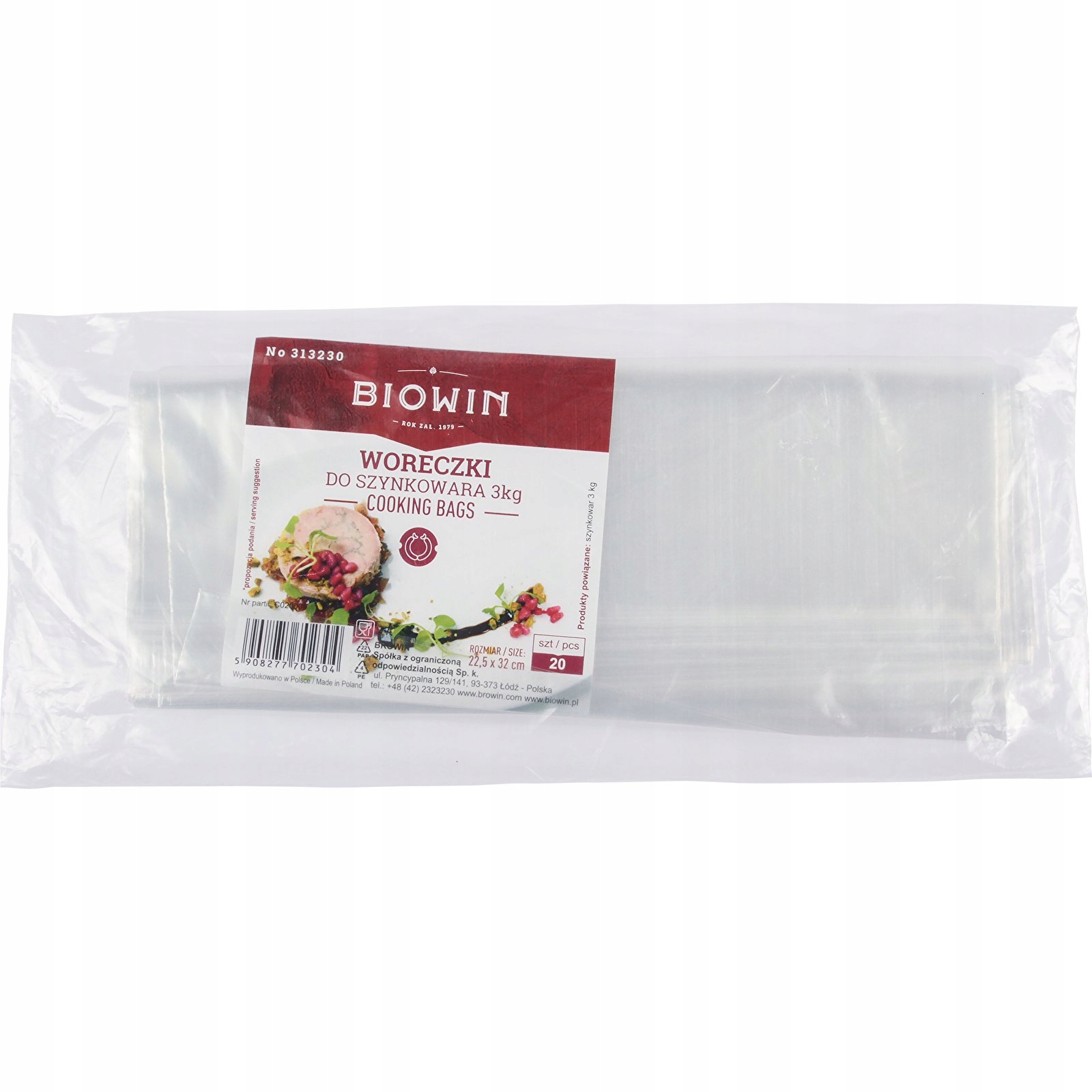 

Worki do szynkowaru Browin na 3 Kg 20 sztuk