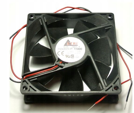 Ventilátor 12V 1.29W 11000 12VDC 1.92W Etri 299DH1LP 92x92x25 [1 Ks]
