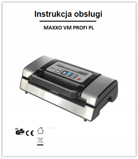 Pakowarka Zgrzewarka Pakowania Próżniowego + Folia Moc 130 W