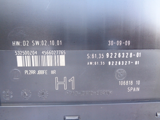 9226328-01 - модуль комфорту bmw E87 e81 e90 e91