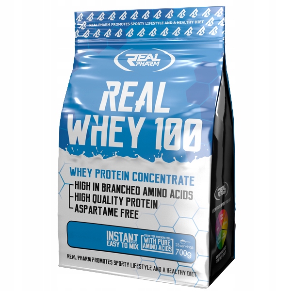 Protein koncentrát Wpc Real Pharm Whey 100 700 g sušenková příchuť