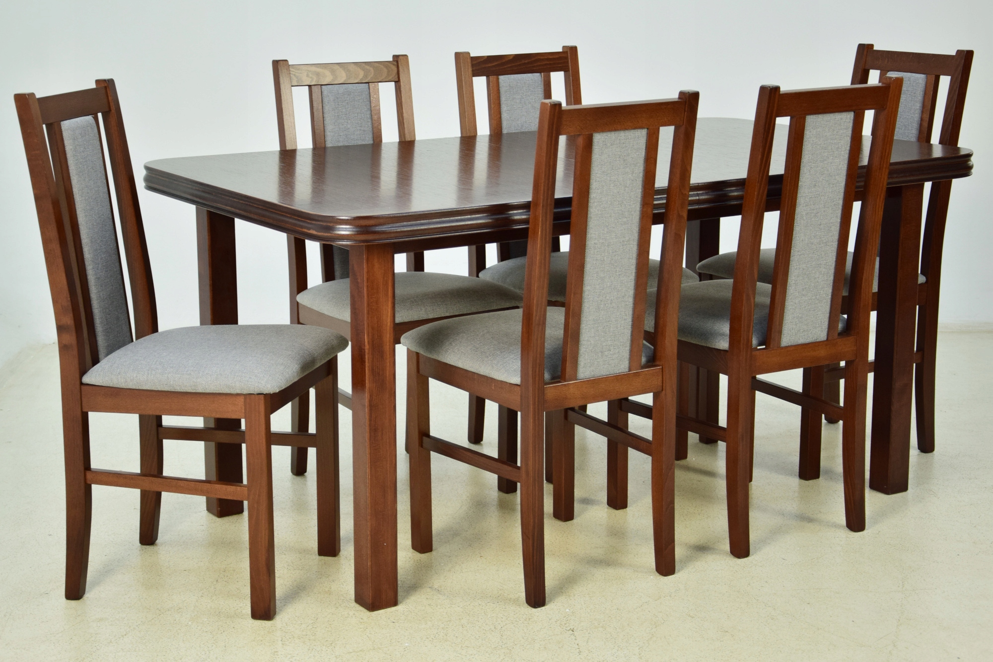 ZESTAW MEBLI DO KUCHNI 6 krzeseł i stół ROZKŁADANY Szerokość stołu 90 cm