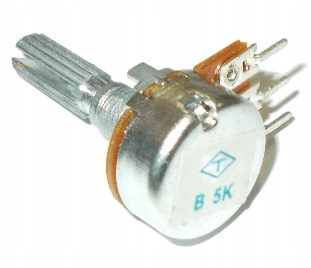 

Potencjometr Obrotowy 5k B5k oś 25 5szt=5zł (3817)