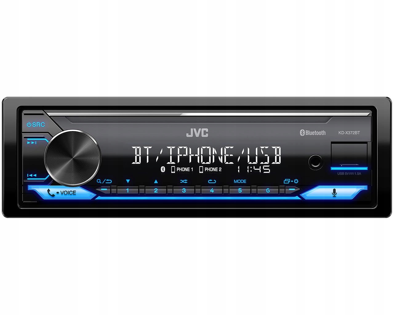 

Radioodtwarzacz akcesoryjny Jvc KD-X372BT 1-DIN
