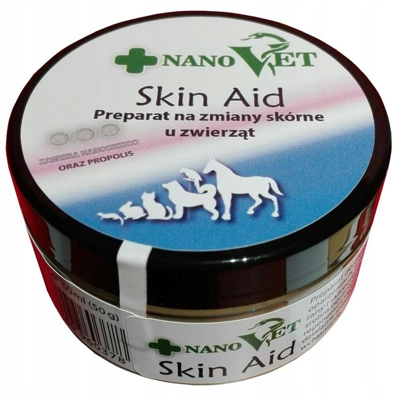 

Nano Vet Skin Aid 60ml na zmiany skórne pies kot