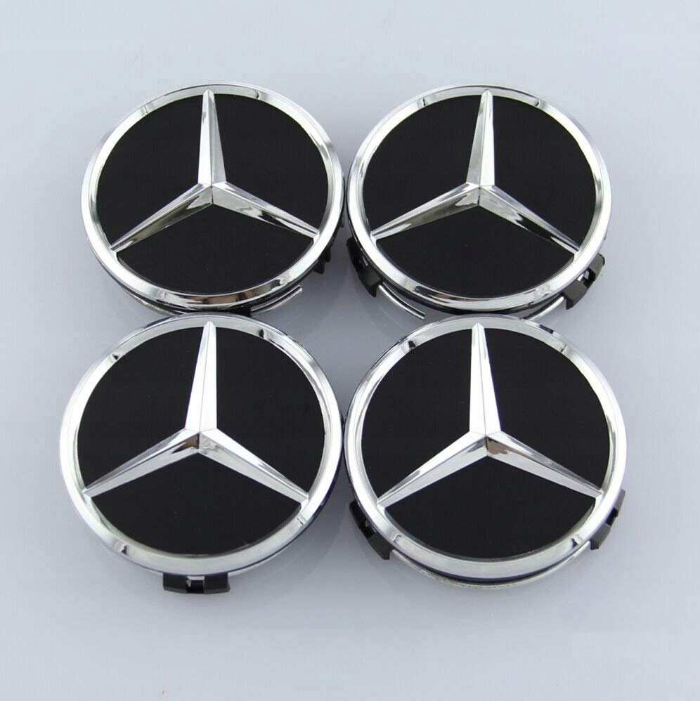КРЫШКИ КРЫШКИ ДЛЯ ДИСКОВ MERCEDES AMG 75 ММ 4ШТ