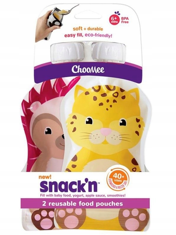 Choomee Wielorazowe saszetki do karmienia 150ml 2s EAN (GTIN) 0858195004224