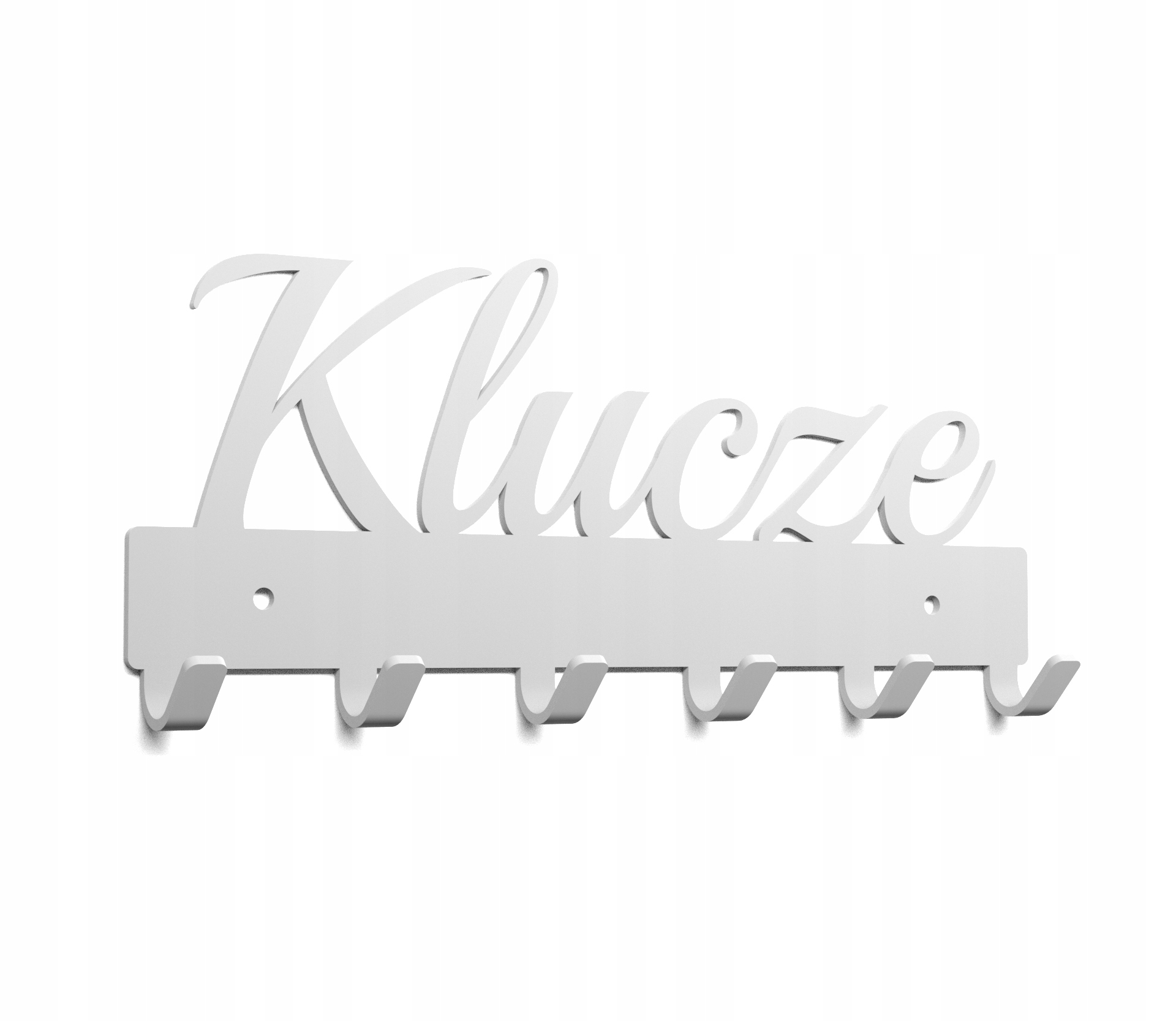 Metalowy wieszak na klucze 6 haczyków BIAŁY EAN (GTIN) 5201314255000