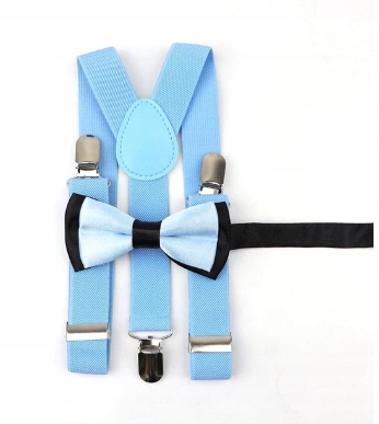 

Szelki Dziecięce Z Muszką- Komplet MIX Kolorów