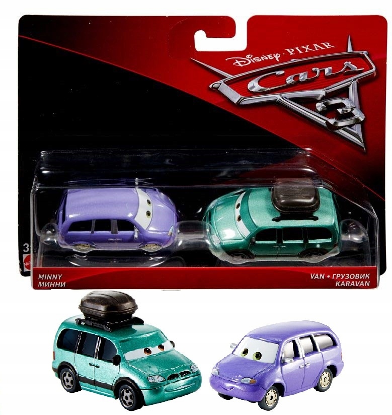 

Cars 3 Auta Mattel Autka Turysta Mini Van Minny