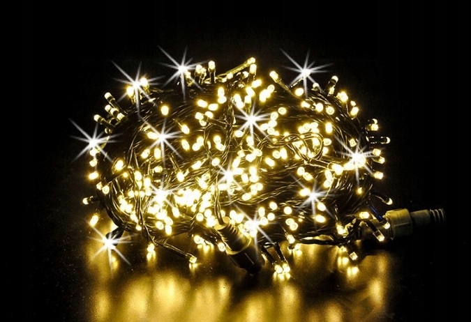 LAMPKI CHOINKOWE 100 LED FLASH STAŁE ISKRZĄCE 9,5m