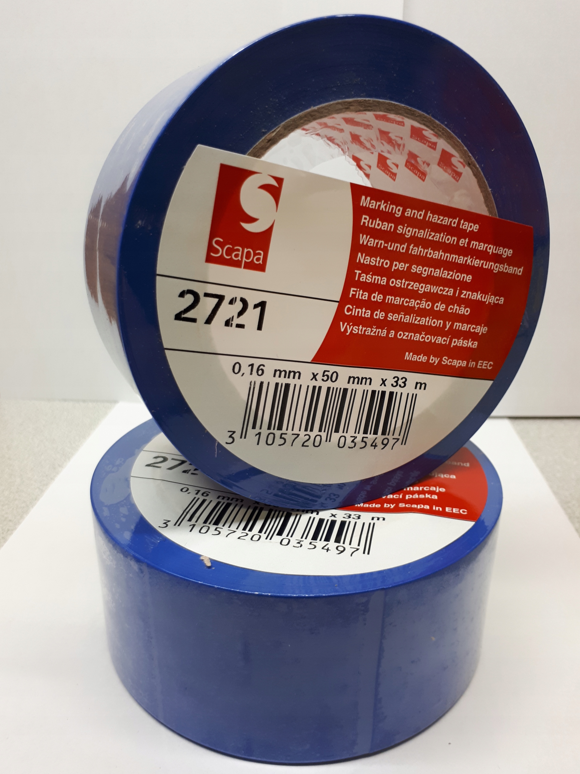 

Taśma Ostrzegawcza Niebieska Scapa 2721 50mm x33 m