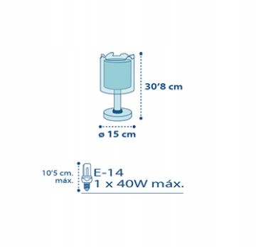 Lampka nocna stojąca Jungle 76111 Dalber na szafke LEW Marka bez marki