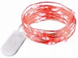

Lampki dyskretne Czerwone na Walentynki 20LED