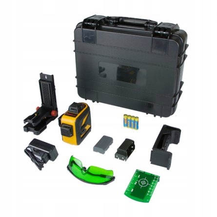 Cross 3DG Lamigo laser Křížový Lineární zelený laserový paprsek Síťka 360