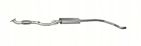 17.340 - Средний глушитель+elast муфта. Opel Corsa D 1,4