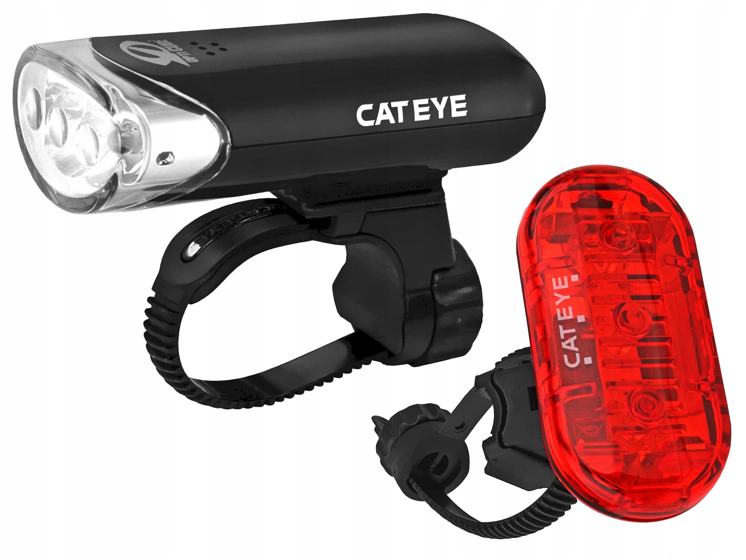 Zestaw oświetlenia CATEYE lampki przód + tył LED