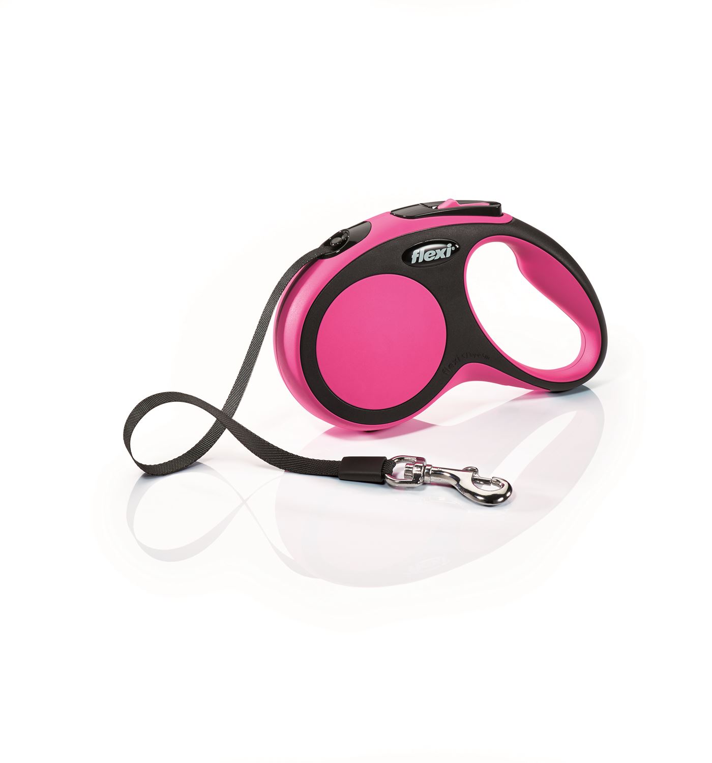

Smycz Flexi New Comfort M taśma 5m/25kg różowa