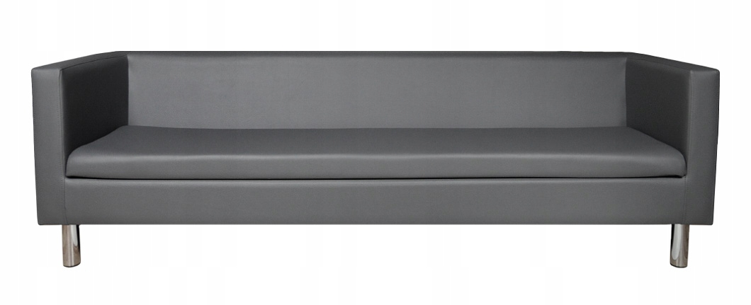 Sofa kanapa 200cm eko skóra skaj szary poczekalnia