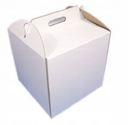 WYSOKI KARTON PUDEŁKO NA TORT 35x35x25 CM BIAŁY Kod producenta 35x35x25